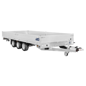 Plateau multi SARIS HEAVY DUTY – PTAC 3500 kg – Rampes + Treuil inclus